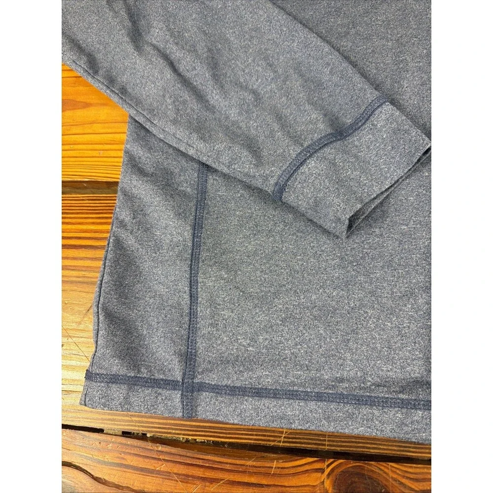 Johnnie O Prep Performance Mens XL Blue Heathered Quarter Zip Golf Casual